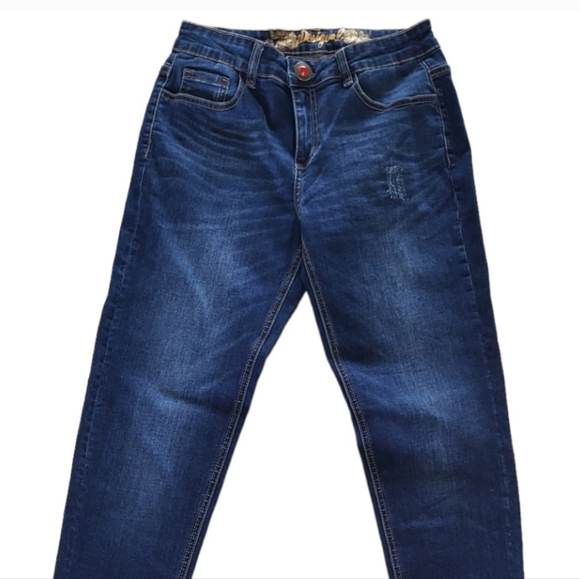 224. Desigual Embellished Denim Jeans Size 28 - Picture 3 of 8